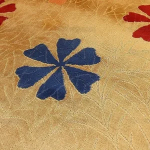 P1390383.jpg 4.65y Lee Jofa Marguerite Velvet Woven Flower & Star Velvet