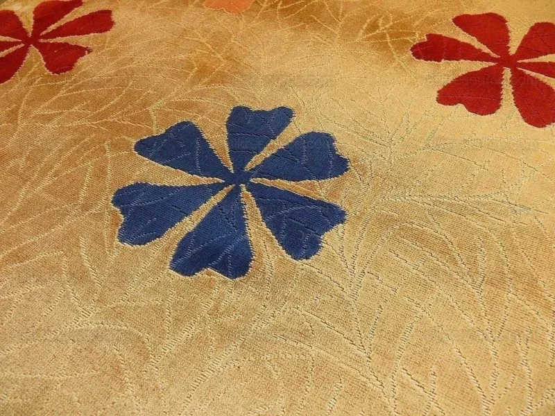 P1390383.jpg 3.5y Lee Jofa Marguerite Velvet Woven Flower & Star Velvet