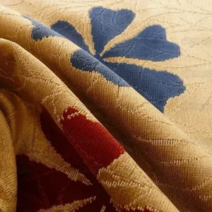 P1390386.jpg 3.5y Lee Jofa Marguerite Velvet Woven Flower & Star Velvet