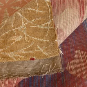 P1390388.jpg 4.65y Lee Jofa Marguerite Velvet Woven Flower & Star Velvet