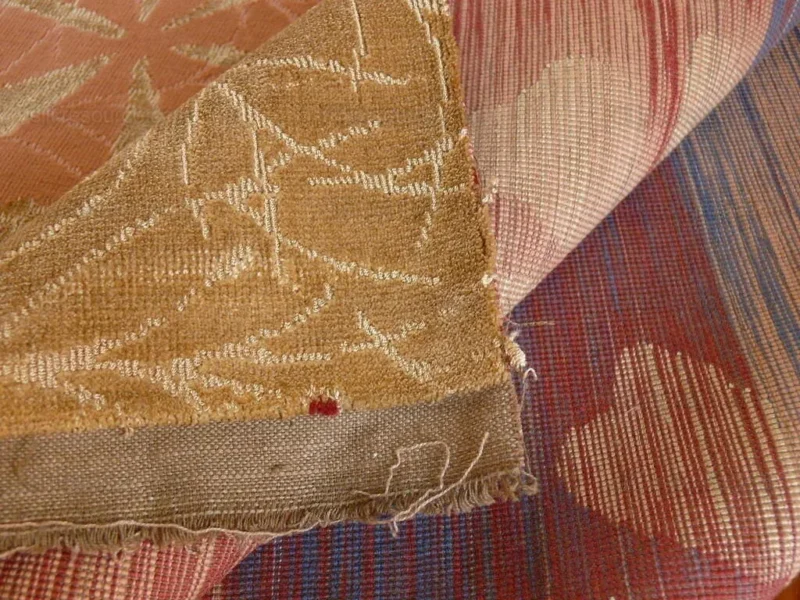 P1390388.jpg 3.5y Lee Jofa Marguerite Velvet Woven Flower & Star Velvet