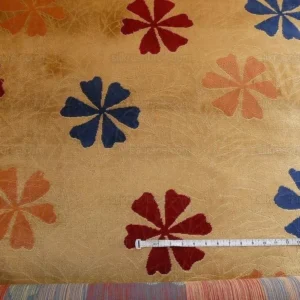 P1390389.jpg 4.65y Lee Jofa Marguerite Velvet Woven Flower & Star Velvet
