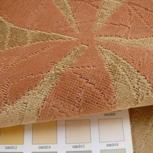 P1390391.jpg 4.65y Lee Jofa Marguerite Velvet Woven Flower & Star Velvet