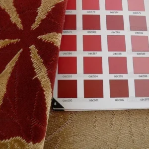 P1390392.jpg 3.5y Lee Jofa Marguerite Velvet Woven Flower & Star Velvet