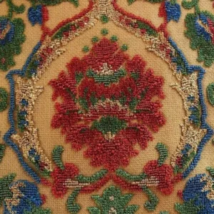 P1390412.jpg 0.75yard Kravet Couture Glycine 100%linen Velvet Red Burgundy Renaissance MSRP USD 275/Y