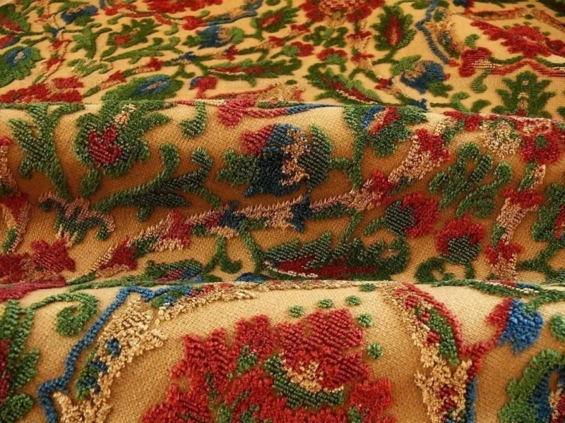 P1390414.jpg 0.75yard Kravet Couture Glycine 100%linen Velvet Red Burgundy Renaissance MSRP USD 275/Y