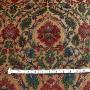 P1390415.jpg 0.75yard Kravet Couture Glycine 100%linen Velvet Red Burgundy Renaissance MSRP USD 275/Y