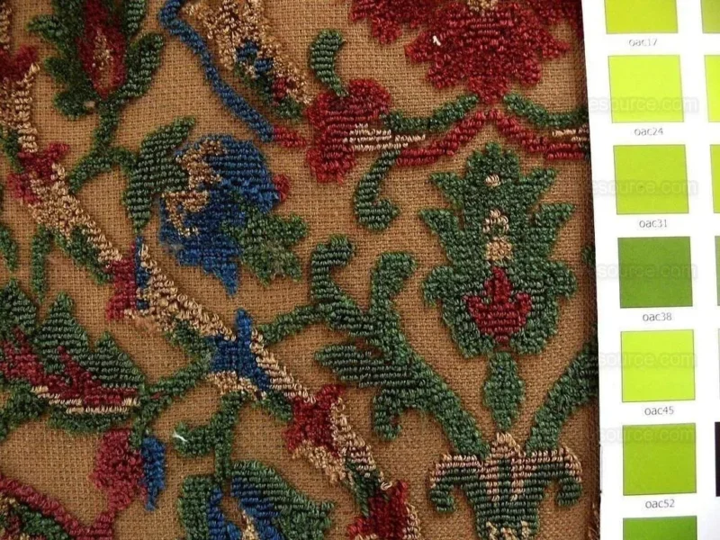 P1390422.jpg 0.75yard Kravet Couture Glycine 100%linen Velvet Red Burgundy Renaissance MSRP USD 275/Y