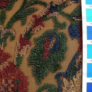 P1390423.jpg 0.75yard Kravet Couture Glycine 100%linen Velvet Red Burgundy Renaissance MSRP USD 275/Y