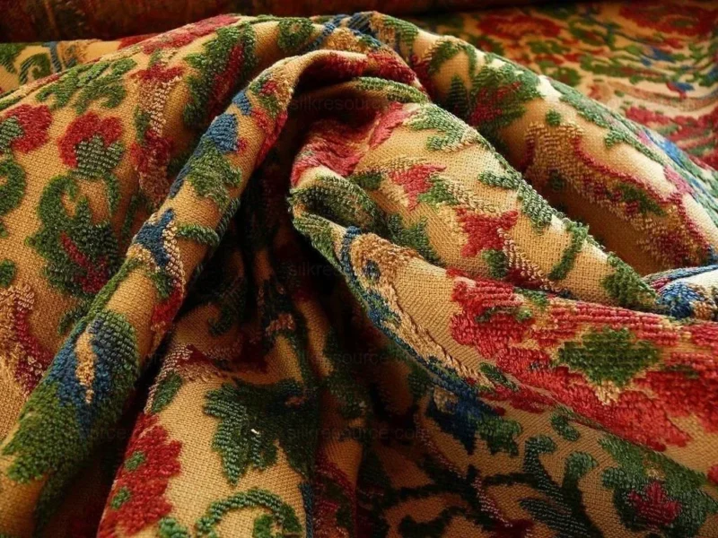 P1390424.jpg 0.75yard Kravet Couture Glycine 100%linen Velvet Red Burgundy Renaissance MSRP USD 275/Y