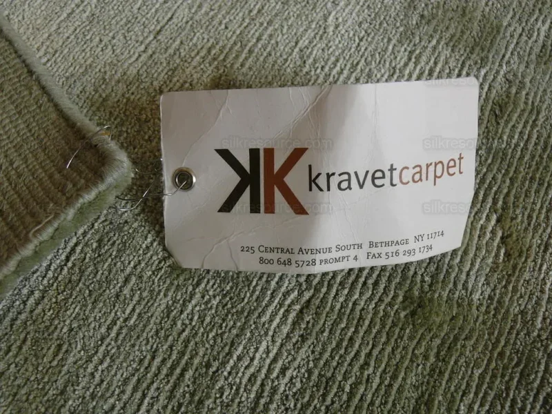 P1390491.jpg 100% Silk Oriental Rug Hand Knotted By Kravet MSRP USD 3325