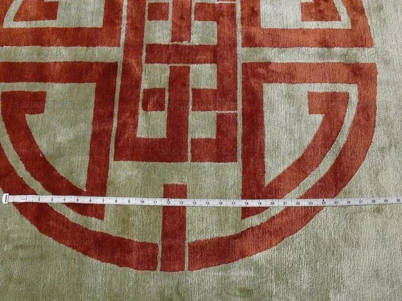 P1390500.jpg 100% Silk Oriental Rug Hand Knotted By Kravet MSRP USD 3325