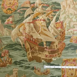P1390534.jpg 1.375Y Lee Jofa Sixteenth Century Aegean Pacific Linen Print Bty MSRP USD 156/y