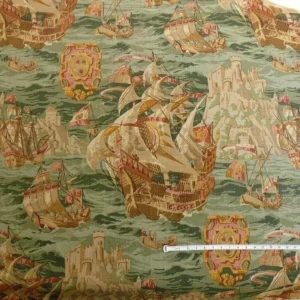 P1390543.jpg 1.375Y Lee Jofa Sixteenth Century Aegean Pacific Linen Print Bty MSRP USD 156/y