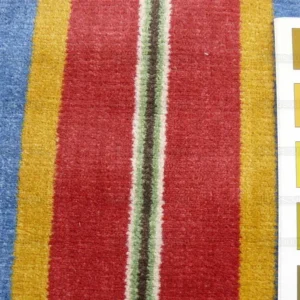 Lee Jofa Lino Rigato Velvet Linen Stripe - Red Blue Gold