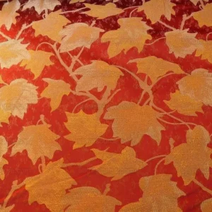 Lee Jofa/groundworks Japanese Maple Garnet Red Gold Silk Wabi Sabi MSRP USD296/yard