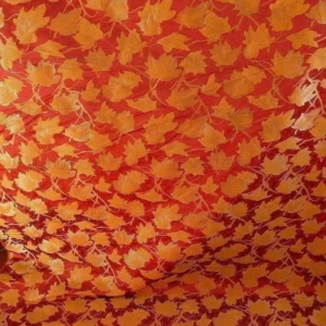 Lee Jofa/groundworks Japanese Maple Garnet Red Gold Silk Wabi Sabi MSRP USD296/yard