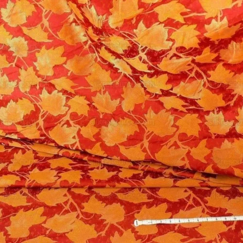 LEE JOFA/GROUNDWORKS JAPANESE MAPLE RED GARNET GOLD SILK