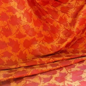 Lee Jofa/groundworks Japanese Maple Garnet Red Gold Silk Wabi Sabi MSRP USD296/yard