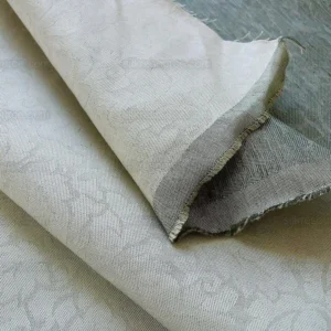 by yard Lee Jofa Enchanted Forest Cameo White Foliage Damask Cotton Linen MSRP USD 168/Y