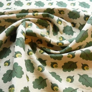 P1400455.jpg Bty Lee Jofa Oak Leaf Weave Acorn Matellasse Forest Green MSRP USD 2