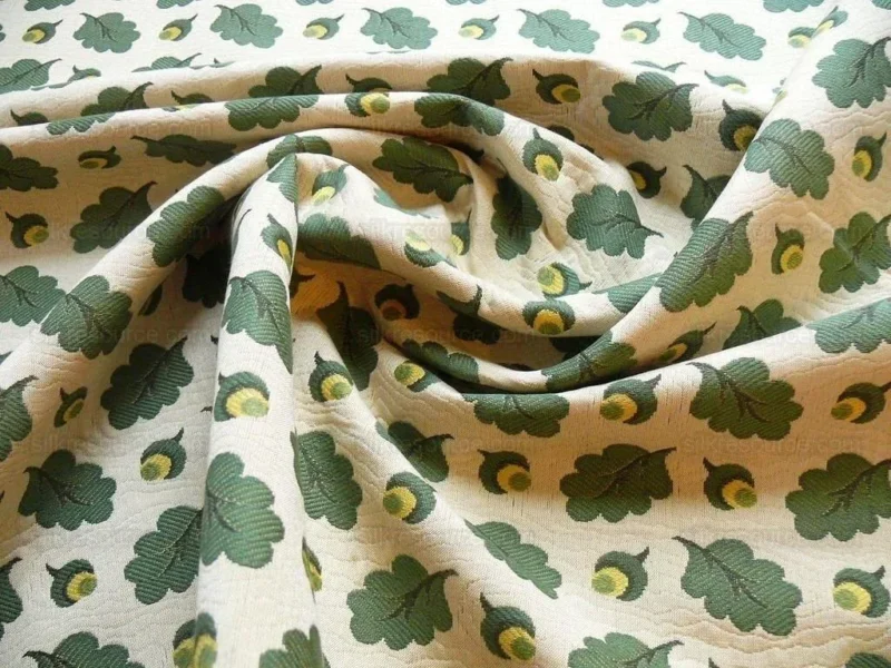 P1400455.jpg Bty Lee Jofa Oak Leaf Weave Acorn Matellasse Forest Green MSRP USD 2