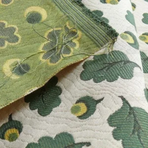 P1400456.jpg Bty Lee Jofa Oak Leaf Weave Acorn Matellasse Forest Green MSRP USD 2