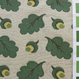 P1400457.jpg Bty Lee Jofa Oak Leaf Weave Acorn Matellasse Forest Green MSRP USD 2