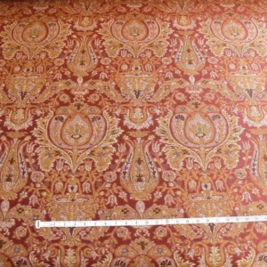 P1400475.jpg Lee Jofa San Pietro Paisley "crimson" Red Burgundy Blue Paisley