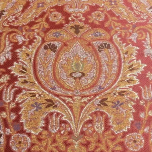 P1400477.jpg Lee Jofa San Pietro Paisley "crimson" Red Burgundy Blue Paisley