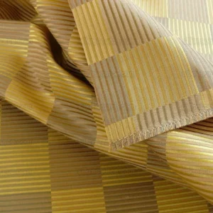 P1400510.jpg Lee Jofa Stereopticon Check "gold" Greige Check Silk+wool Bty MSRP USD196/y