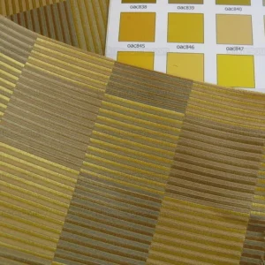 P1400511.jpg Lee Jofa Stereopticon Check "gold" Greige Check Silk+wool Bty MSRP USD196/y