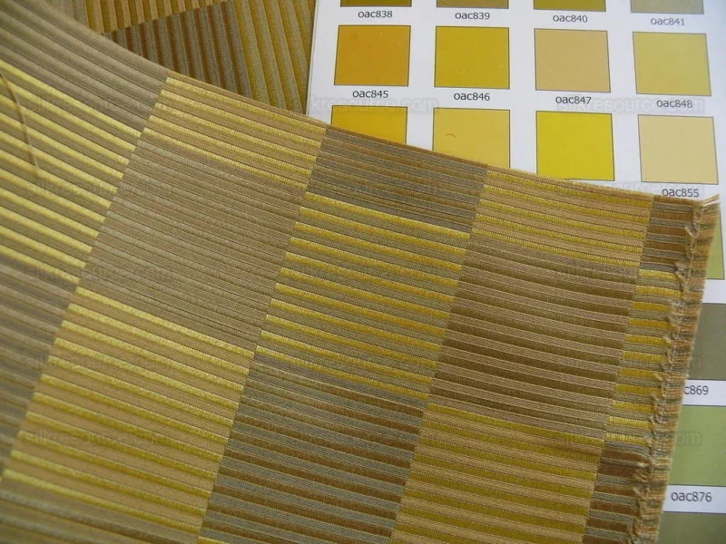 P1400511.jpg Lee Jofa Stereopticon Check "gold" Greige Check Silk+wool Bty MSRP USD196/y