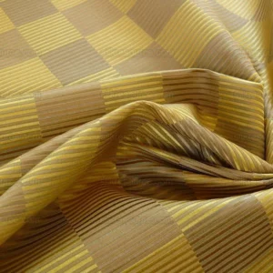 P1400515.jpg Lee Jofa Stereopticon Check "gold" Greige Check Silk+wool Bty MSRP USD196/y