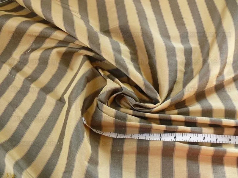 P1400580.jpg Lee Jofa Penrith Stripe Sand/tan Grey Charcoal & Gold Stripe Silk Linen MSRP USD 236/Y