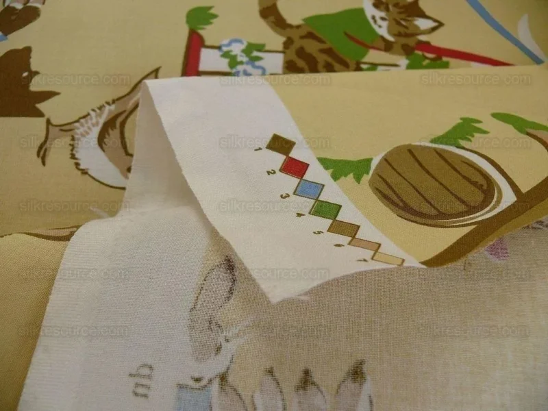 P1400604.jpg Lee Jofa Spring Fever Nursery Print Bunny Dog Cat Lemon Yellow B