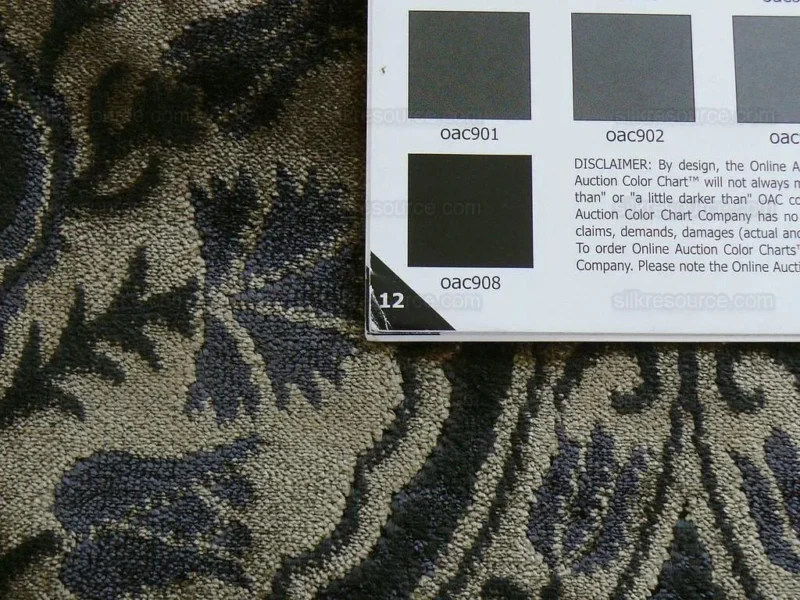 P1400631.jpg 2.75yd Kravet Black & Coffee Velvet Carnation Silky! MSRP USD 139/Y