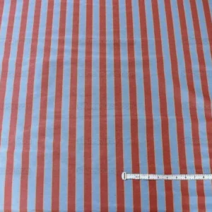P1400671.jpg Lee Jofa Penrith Stripe Ruby/sky Blue & Rose Red Stripe Linen Silk MSRP USD 236/Y