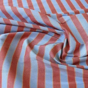 P1400673.jpg Lee Jofa Penrith Stripe Ruby/sky Blue & Rose Red Stripe Linen Silk MSRP USD 236/Y