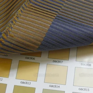 P1400849.jpg Lee Jofa Stereopticon Check Delphin Blue Antique Gold Silk+wool MSRP USD196/yard