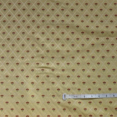 KRAVET TULIPS RED ON YELLOW LATTICE SILK LAMPAS BTY MSRP8/Y KRAVET TULIPS RED ON YELLOW LATTICE SILK LAMPAS BTY MSRP$198/Y