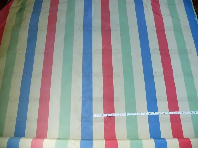 P1410011.jpg Lee Jofa Sublime Silk Stripe "jewel" Mint Rose Pink Green Sky Blue On Ivory White MSRP USD 216/Y