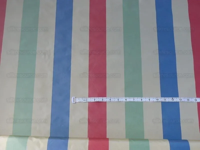 P1410012.jpg Lee Jofa Sublime Silk Stripe "jewel" Mint Rose Pink Green Sky Blue On Ivory White MSRP USD 216/Y