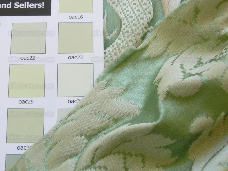 P1410061.jpg Lee Jofa Scala Silk Damask Willow Spring Green Classic Silk Bty