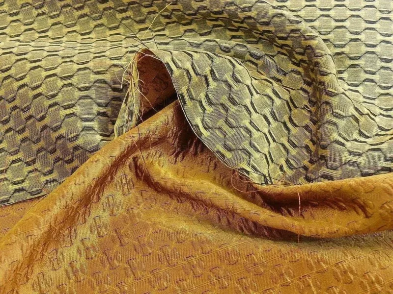 P1410070.jpg By yard Lee Jofa Zen Silk "gold" Copper Red Silk Mini Plum Flower