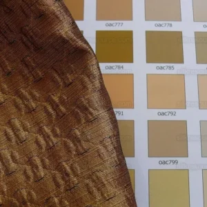 P1410074.jpg By yard Lee Jofa Zen Silk "gold" Copper Red Silk Mini Plum Flower