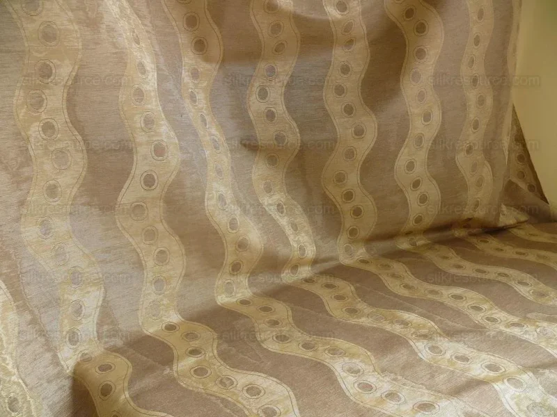 P1410511.jpg Lee Jofa Tivoli Moire River Curvy Stripe "taupe" Grey Silver