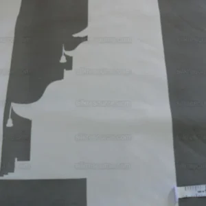 P1420545.jpg BY Yard Brunschwig & Fils Charlotte Moss "Ting" Silk Taffeta Black White Pavilion Print