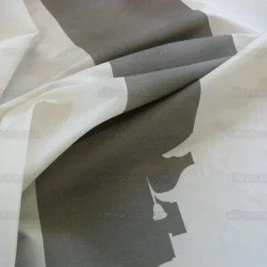 P1420548.jpg BY Yard Brunschwig & Fils Charlotte Moss "Ting" Silk Taffeta Black White Pavilion Print