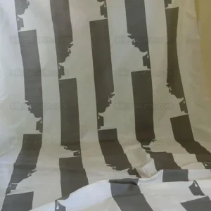 P1420551.jpg BY Yard Brunschwig & Fils Charlotte Moss "Ting" Silk Taffeta Black White Pavilion Print